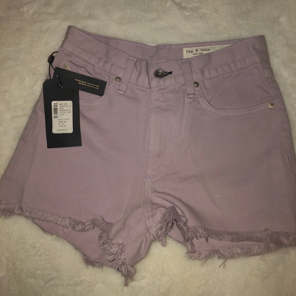Lilac Rag & Bone Shorts
